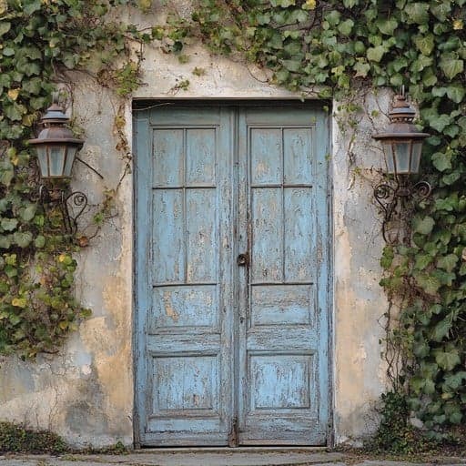 A century-old wooden door